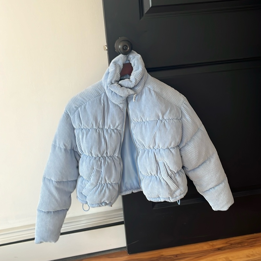 Powder Blue Hollister Corduroy Jacket Size XXS